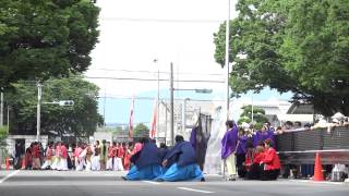 2015 5 23 豊川おいでん祭り　ケヤキ会場　愛知大学よさこいチーム　穂乃輪