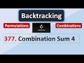 Leetcode 377 | Combination Sum 4
