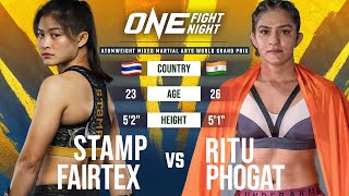 Muay Thai Phenom FINISHED A Wrestler 🤯 Stamp Fairtex vs. Ritu Phogat