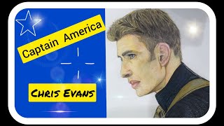 Drawing...Chris Evans  Captain America  Ep.2
