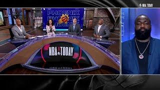 Perk to RJ: You need to apologize for those shoes! | NBA Today | Malika Andrews on ESPN