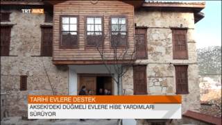 Tarihi Evlere Hibe Desteği - Antalya Düğmeli Evler - TRT Avaz Haber