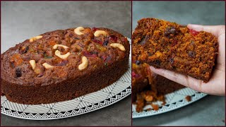 Healthy Christmas Plum Cake Recipe | No Sugar, no maida Christmas Cake Recipe|Jaggery Christmas Cake