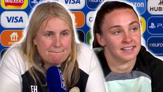 Emma Hayes and Charles pre-match press conference | Chelsea v Barcelona | Women's Champions League