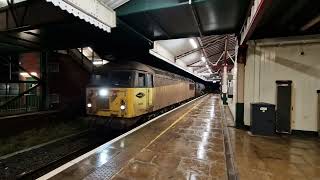 56090 /56105 top and tail at Wrexham general on  3S71 RHTT 30/11/24