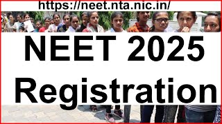 neet 2025 registration start date,fee,exam date \u0026 application form neet.nta.nic #neet2025