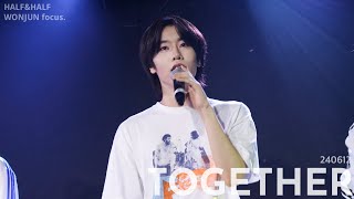 240612 HALF&HALF LIVE in Japan 2024 / 하프앤하프 (HALF&HALF) - TOGETHER / 원준 (WONJUN) focus.