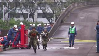 自衛消防2018陸上自衛隊東立川駐屯地女子本番