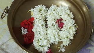 how to make Flower Mala - Easy Flower Garland Diy - Festival Special #homechefrecipestelugu #Shorts