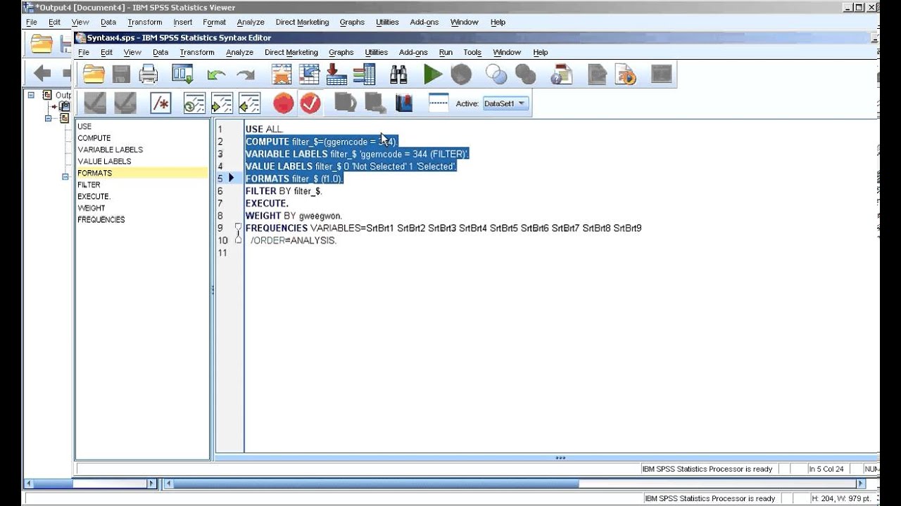 Spss Code Syntax Chessswit