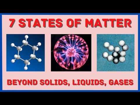 What are 7 states of matter?