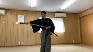 Muso Jikiden Eishin Ryu Iaido Okuden Tachiwazanobu Sodome 古流居合 無双直伝英信流居合道　奥伝　立業の部　惣留