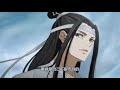 《魔道祖师》番外之 无悔 第14集 魏无羡莫名地感到一阵口干舌燥，他微微探起了些身子，近距离地对着蓝忘机的脸，心底有一股强烈的冲动想用手撩一撩那纤长睫毛