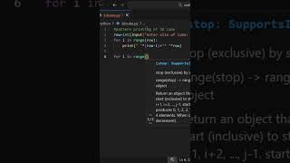 3D cube pattern printing using python 😱😱. python tutorial for beginners.#coding #python #shots