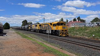 TasRail 2052 2054 #46 Coal train passing through Deloraine