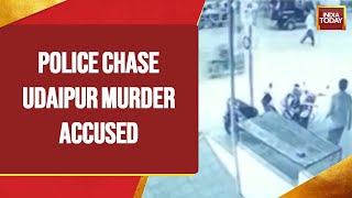 Udaipur Murder Case: CCTV Footage Reveals Cops Chasing Accused Fleeing On Bike Numbered '2611'