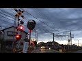 東武東上線の踏切（東松山ー森林公園）埼玉県　東松山駅寄り