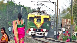 Old Honking EMU as Gede -Sealdah Local arrived Bagula Railway Station