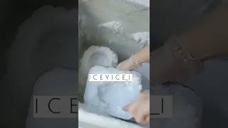 WHITE FREEZER FROST ICE SCRAPING #ice #SATISFYING #ASMR #frost  #scraping