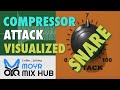 Compressor Attack Time Visualized  - ON A SNARE TOP MIC - Part 5 of 6