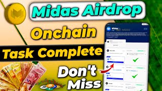 Midas airdrop | Midas airdrop Onchain task complete | Midas airdrop guild task | Midas