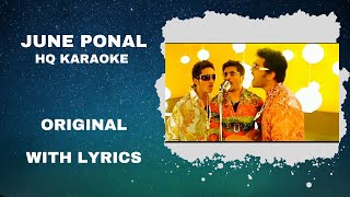 June Ponal Karaoke | Tamil Karaoke With Lyrics | Full Song | High-Quality