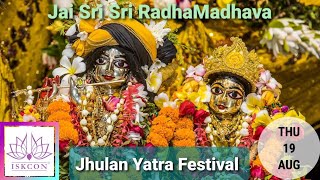 #Day-2 Sri Sri #RadhaMadhava's #Jhulan #Yatra #Festival from #ISKCON #Mayapur #Chandradaya #Temple❤❤