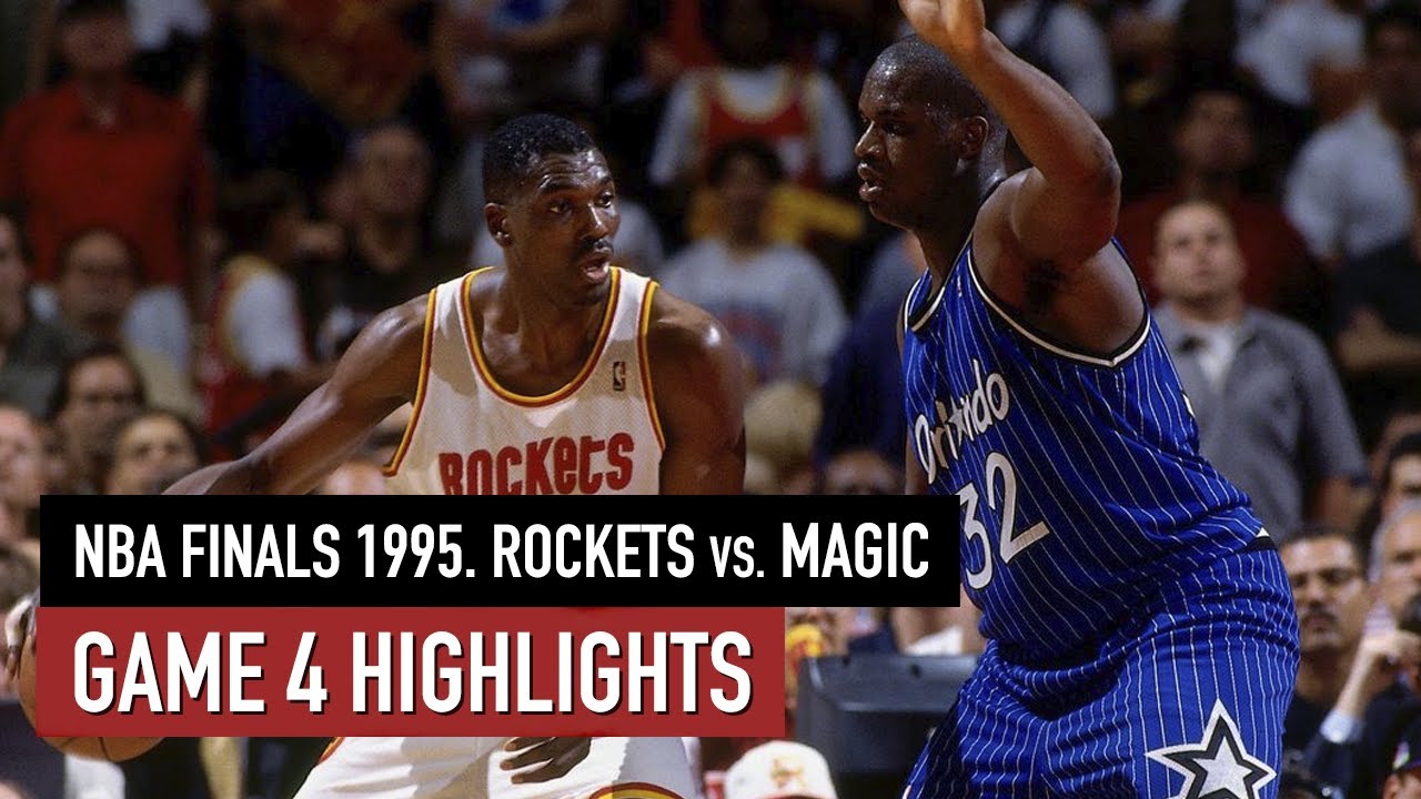 Throwback NBA Finals 1995. Orlando Magic Vs Houston Rockets Game 4 Full ...