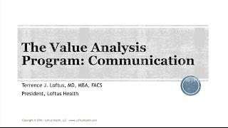 Value Analysis Program: Part 4