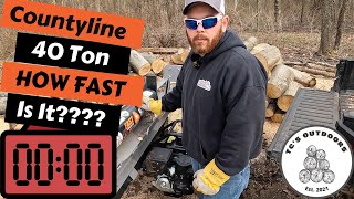 Time Is MONEY: How Fast Can The Countyline 40 Ton Produce A Cord Of Firewood?