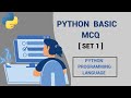 Python Basics MCQ Set 1