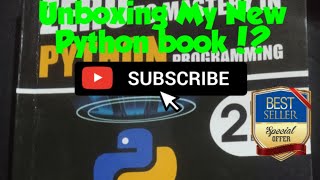 Unboxing My New Python book for beginners to advanced