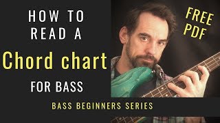 How To Read A Chord Chart || Bass Theory Lesson (No.27)