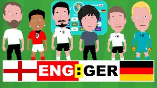 Germany vs England ..EURO 2020 Football Cartoon!