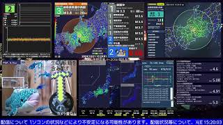 【緊急地震速報(予報)】岐阜県美濃中西部 最大震度3 M3.8 深さ17km 2024/10/21 15:19:11.2発生 (速報値:深さ20km) 岐阜市震度1~2