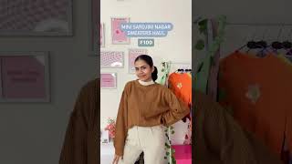 Mini Sarojini Nagar Sweaters Haul! New Winter Collection 2022 ❄️ #shorts #sarojininagar #haul