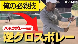 【テニス】大公開‼︎バックボレーの必殺技を伝授します‼︎感覚を覚えてください‼︎