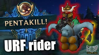 Best Pentakill Montage #17  - League of Legends (URF rider Corki, 1v5, Perfect Outplay) | LoL
