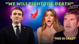 Barron Trump Scary \u0026 Motivational Speech at America Got Talent Stage