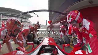 360° video with Scuderia Ferrari - Pit-stop