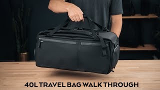 The NOMATIC 40L Travel Bag WALK THROUGH - How to Use it!