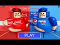 COCA-COLA BARRY Vs PEPSI BARRY in BARRY'S PRISON RUN! New Scary Obby (#Roblox)