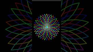 🌸 RGB Flower Design | with python turtle |
