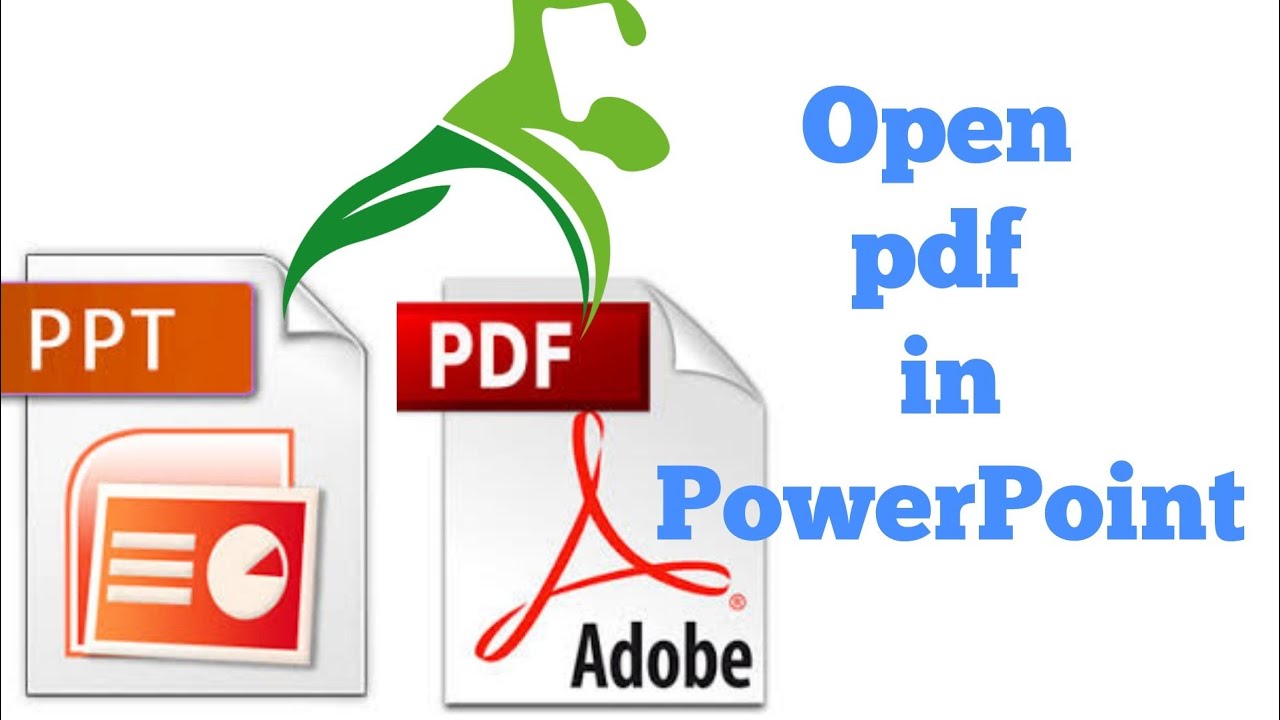 Open PDF In PowerPoint Document - YouTube