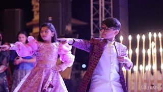 KIDS DANCE AT SANGEET - CHAK DHOOM DHOOM - LUNGI DANCE - SRK THEME WEDDING DANCE