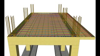 One way reinforced concrete slab (RCC slab) - | Rebar placement | Animation