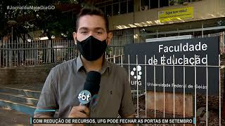 JMD (14/05/21) Com cortes nos recursos, UFG pode fechar as portas em setembro