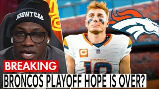 Denver Broncos sabotage Playoff Hopes with Costly Mistakes: Bo Nix’s big day not enough!! - Shannon