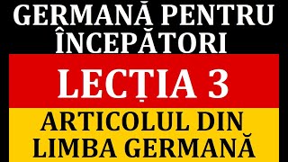 Invata Germana | Germana pentru incepatori | Lectia 3