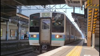 (遅延)茅野駅13:31発「中央線211系N305編成 臨時 富士見行き」